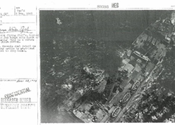1943(昭和18)年11月Rabaul北方洋上で米軍哨戒機PB4Yからの直撃弾をうけた日本船