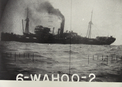 1943(昭和18)年 1月26日米潜水艦Wahooがとらえた攻撃直前の玉井商船武洋丸
